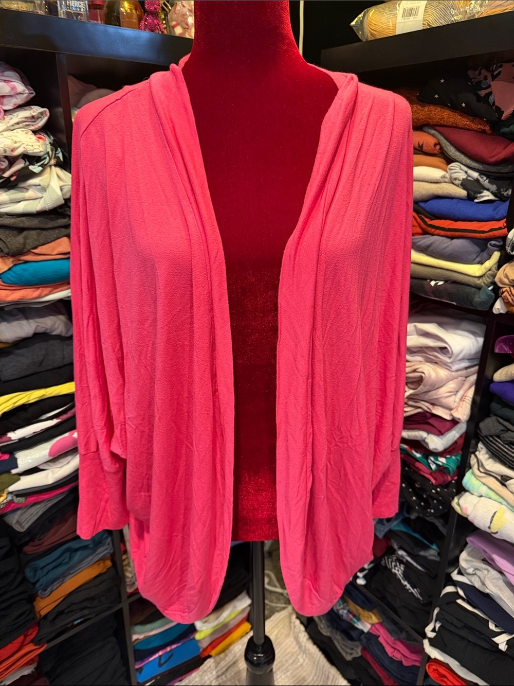 #685. . Pink cardigan.  Xl